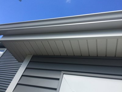 Gutters on house